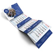 Квартальный календарь, 3 рекламных поля. От 25 шт. 2184