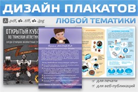 Дизайн плакатов 2166