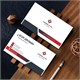 Макет 2-сторонней визитной карточки 2199